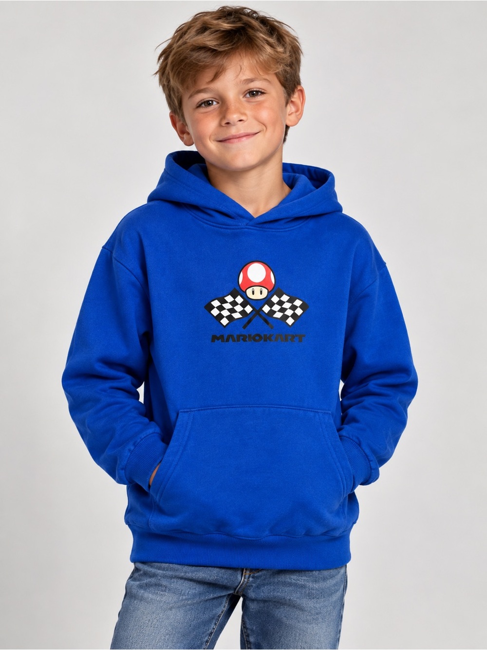 Mario Kart Boys Size 8 Racing Graphic Hoodie